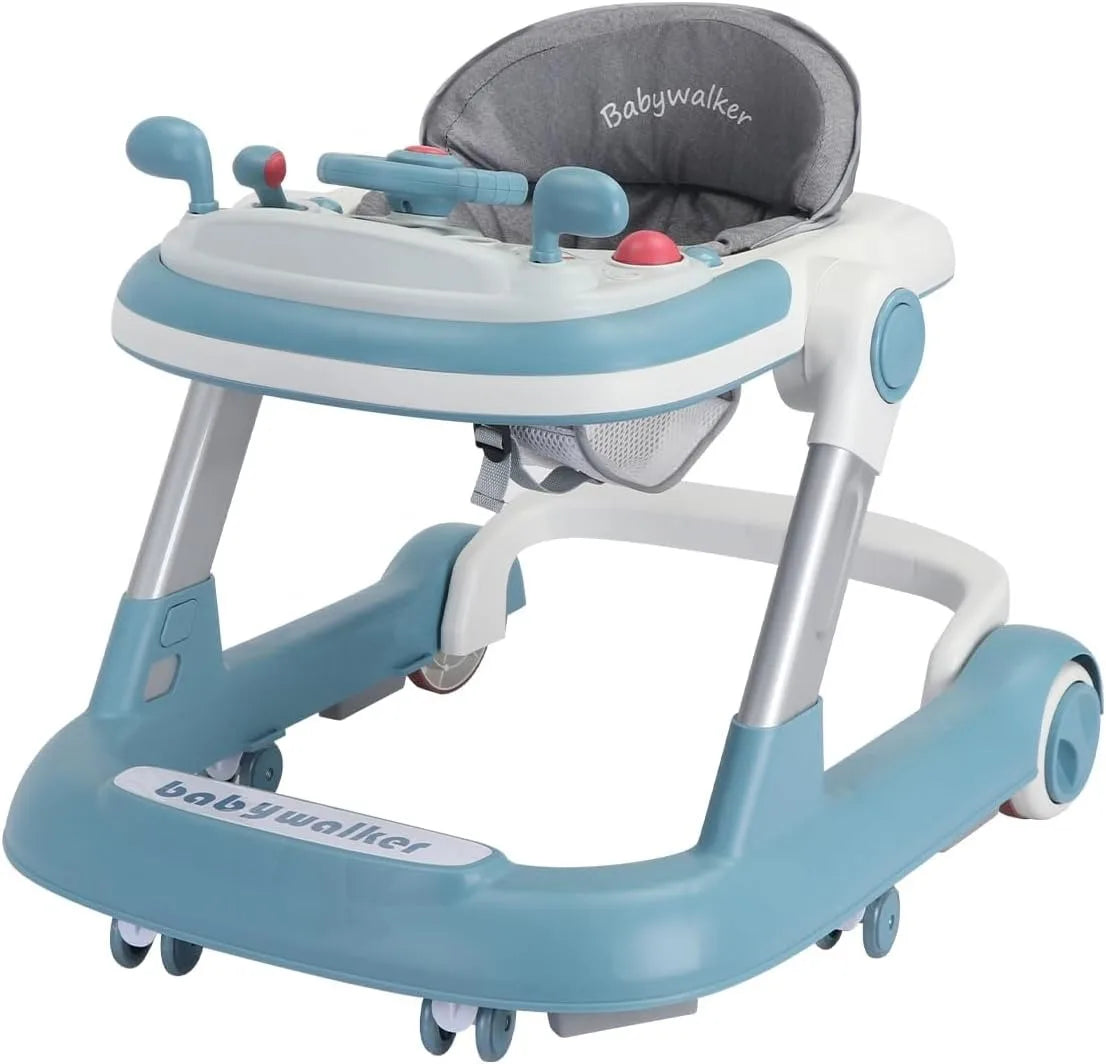 Toddler Push Walker – 2-in-1 Baby Walker with Removable Trays & Foldable Frame