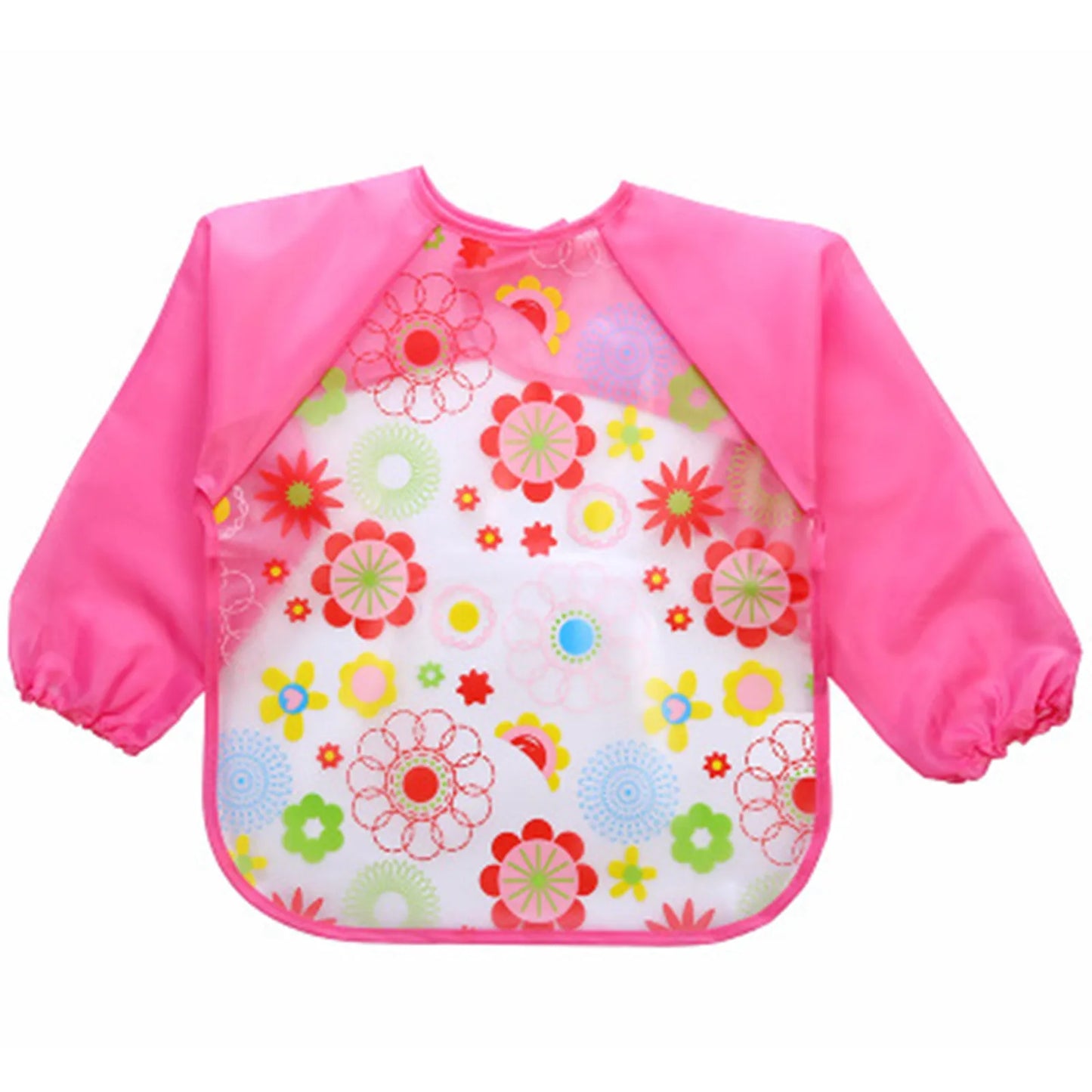 Kids Smock Boys Bib Girls Toddler Feeding Cartoon Long Sleeve Apron Baby Care 1st Year Baby Bibs Baberos Bebé Impermeables