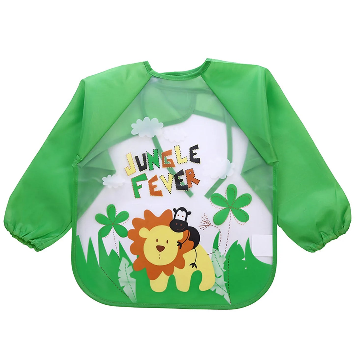 Kids Smock Boys Bib Girls Toddler Feeding Cartoon Long Sleeve Apron Baby Care 1st Year Baby Bibs Baberos Bebé Impermeables