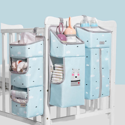 Sunveno Hanging Baby Crib Organizer – Diaper & Nursery Essentials Storage