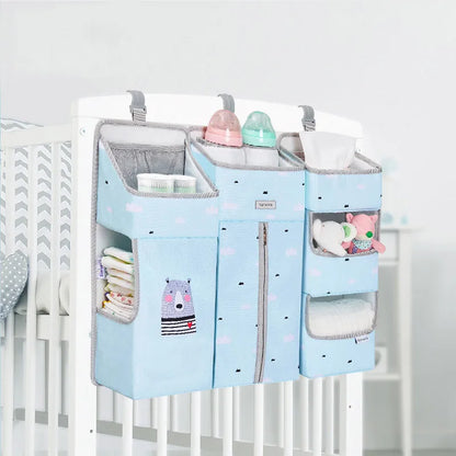 Sunveno Hanging Baby Crib Organizer – Diaper & Nursery Essentials Storage