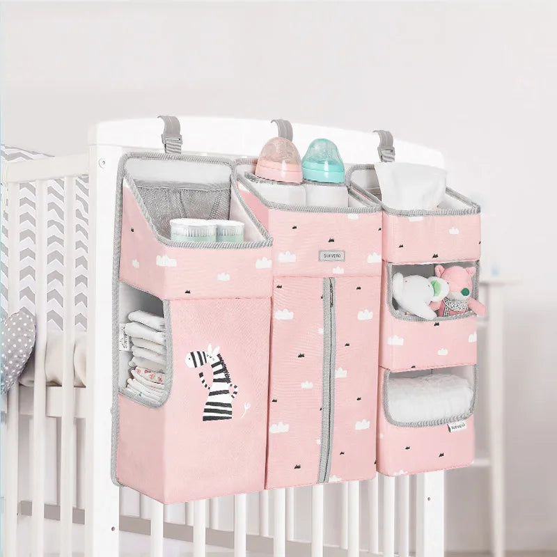 Sunveno Hanging Baby Crib Organizer – Diaper & Nursery Essentials Storage