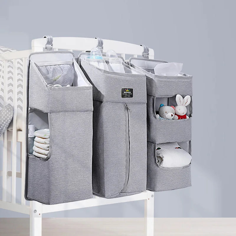Sunveno Hanging Baby Crib Organizer – Diaper & Nursery Essentials Storage