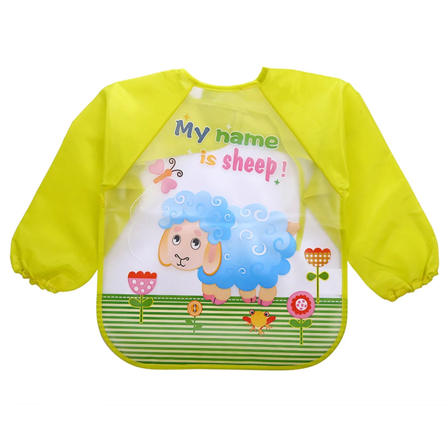 Kids Smock Boys Bib Girls Toddler Feeding Cartoon Long Sleeve Apron Baby Care 1st Year Baby Bibs Baberos Bebé Impermeables