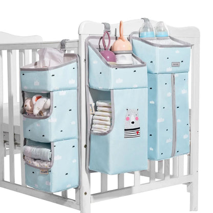 Sunveno Hanging Baby Crib Organizer – Diaper & Nursery Essentials Storage