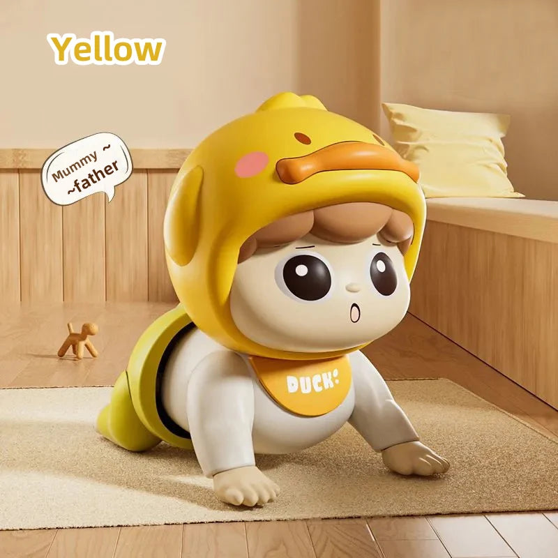 crawling doll baby toy with music, ,learning crawling guidance and head up train Children's vocal toys and baby interactive ing
