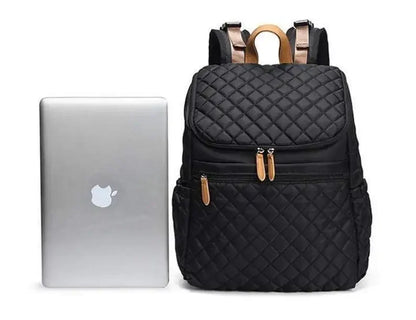 Fashion Diaper Bag Backpack – Large Capacity, Thermal Bottle Holder & Baby Essentials Organizer