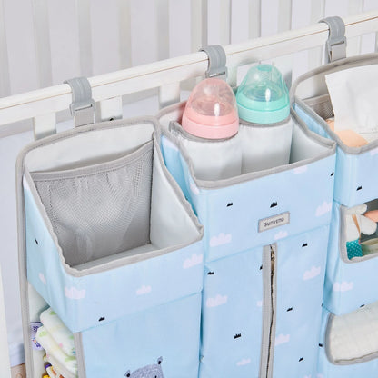 Sunveno Hanging Baby Crib Organizer – Diaper & Nursery Essentials Storage