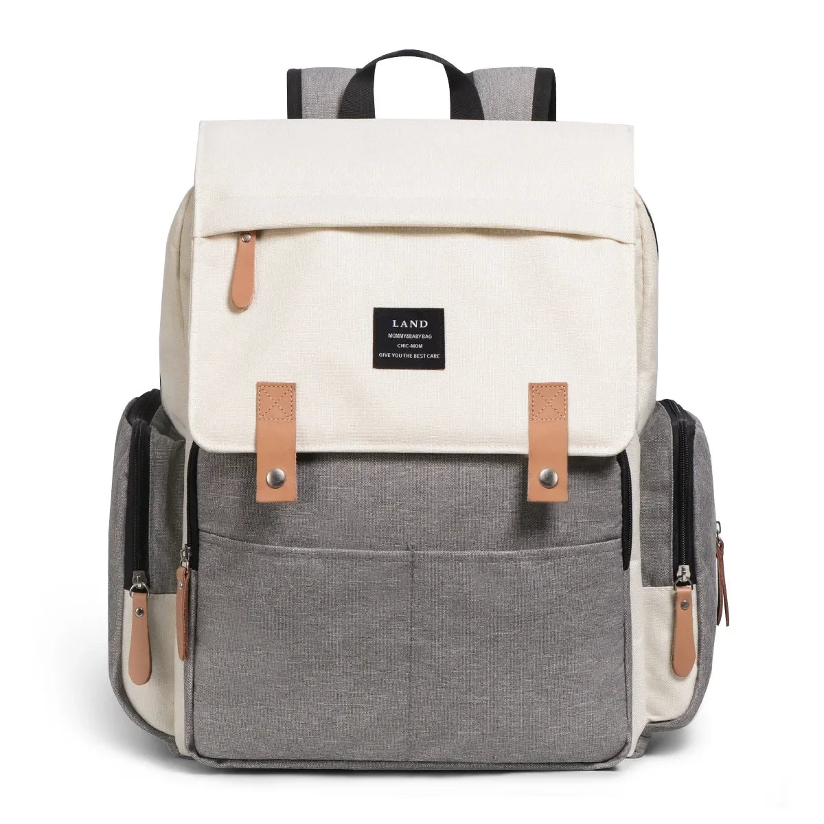 Fashion Diaper Bag Backpack – Large Capacity, Thermal Bottle Holder & Baby Essentials Organizer