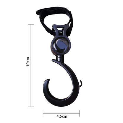 Baby Stroller Hooks – 360° Swivel, Heavy-Duty Adjustable Clips
