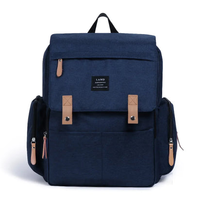 Fashion Diaper Bag Backpack – Large Capacity, Thermal Bottle Holder & Baby Essentials Organizer