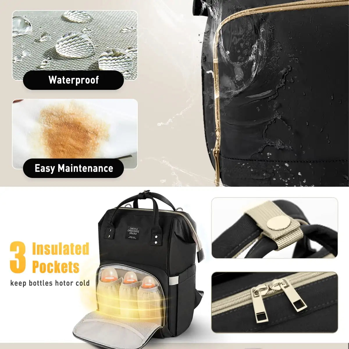 Multi-Functional Diaper Bag Backpack – Stylish, Durable & Baby Essentials Organizer