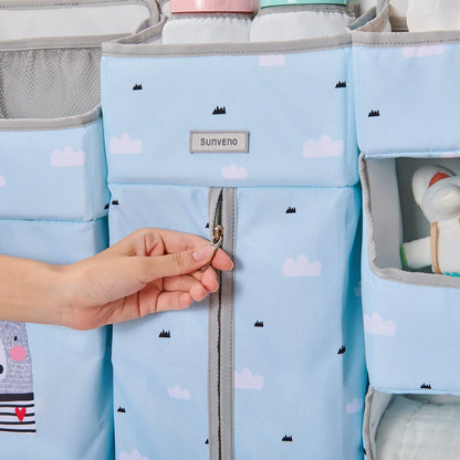 Sunveno Hanging Baby Crib Organizer – Diaper & Nursery Essentials Storage