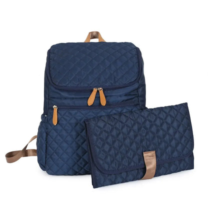 Fashion Diaper Bag Backpack – Large Capacity, Thermal Bottle Holder & Baby Essentials Organizer