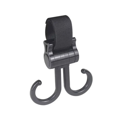 Baby Stroller Hooks – 360° Swivel, Heavy-Duty Adjustable Clips