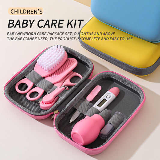 Ultimate Baby Nail Care Kit – 8-Piece Grooming Set with Clippers & EVA Carry Bag for Kids